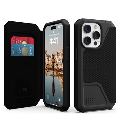 UAG Metropolis odoln flipov pouzdro pro Apple iPhone 14 Pro ern ASUS TUF Gaming P1 hern podloka pod my ern ,ASUS ROG Scabbard II Medium hern podloka pod my erven / ern 