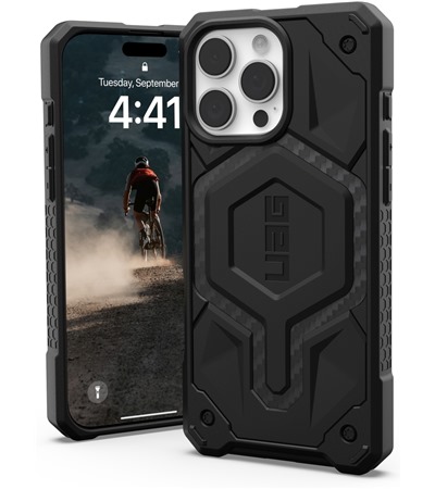 UAG Monarch odoln zadn kryt pro Apple iPhone 16 Pro karbonov ern