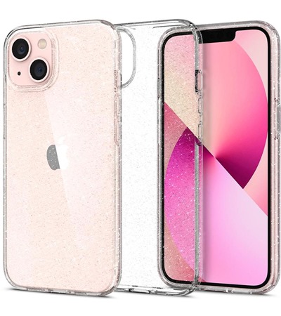 Spigen Liquid Crystal Glitter zadn kryt pro Apple iPhone 13 ir ASUS TUF Gaming P1 hern podloka pod my ern ,ASUS ROG Scabbard II Medium hern podloka pod my erven / ern 