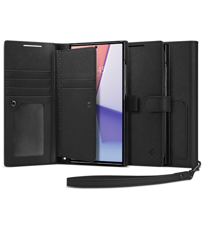Spigen Wallet S Plus flipov pouzdro pro Samsung Galaxy S23 Ultra ern