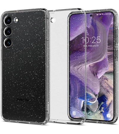 Spigen Liquid Crystal Glitter zadn kryt pro Samsung Galaxy S23 ir ASUS TUF Gaming P1 hern podloka pod my ern ,ASUS ROG Scabbard II Medium hern podloka pod my erven / ern 