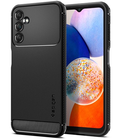 Spigen Rugged Armor odoln zadn kryt pro Samsung Galaxy A14 ern ASUS TUF Gaming P1 hern podloka pod my ern ,ASUS ROG Scabbard II Medium hern podloka pod my erven / ern 