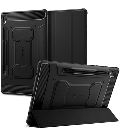 Spigen Rugged Armor Pro flipov pouzdro pro Samsung Galaxy Tab S9 ern ASUS TUF Gaming P1 hern podloka pod my ern ,ASUS ROG Scabbard II Medium hern podloka pod my erven / ern 