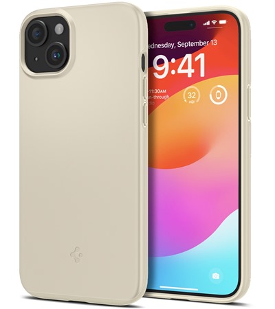 Spigen Thin Fit tenk zadn kryt pro Apple iPhone 15 Plus bov