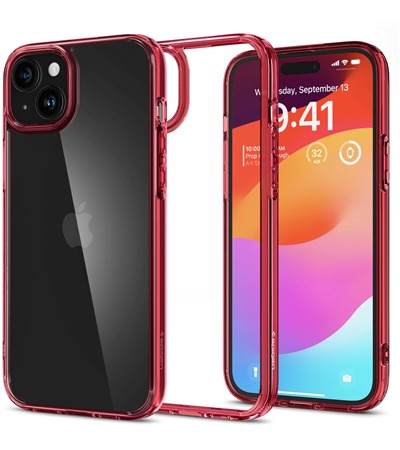 Spigen Ultra Hybrid zadn kryt pro Apple iPhone 15 Plus ir ASUS TUF Gaming P1 hern podloka pod my ern ,ASUS ROG Scabbard II Medium hern podloka pod my erven / ern 