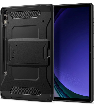 Spigen Tough Armor Pro odoln zadn kryt se zabudovanm stojnkem pro Samsung Galaxy Tab S10+/S9+ ern ASUS TUF Gaming P1 hern podloka pod my ern ,ASUS ROG Scabbard II Medium hern podloka pod my erven / ern 