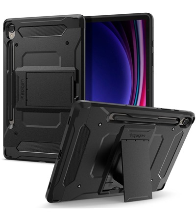 Spigen Tough Armor Pro odoln zadn kryt se zabudovanm stojnkem pro Samsung Galaxy Tab S9 ern ASUS TUF Gaming P1 hern podloka pod my ern ,ASUS ROG Scabbard II Medium hern podloka pod my erven / ern 