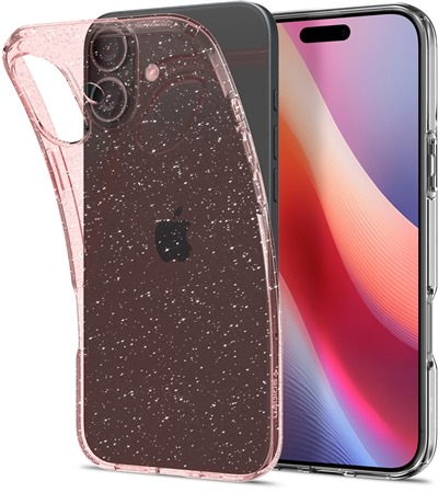 Spigen Liquid Crystal Glitter zadn kryt pro Apple iPhone 16 ir