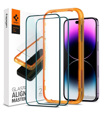 Spigen Glas.tR AlignMaster tvrzen sklo pro Apple iPhone 14 Pro Max ern 2ks