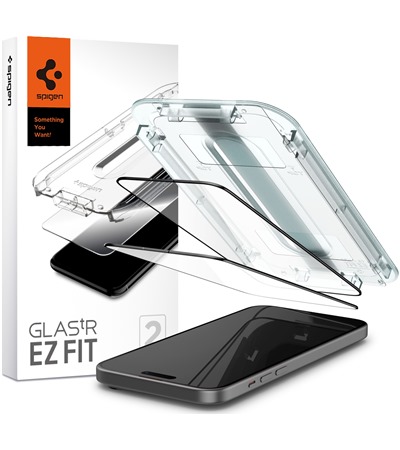 Spigen Glass.tR EZ Fit tvrzen sklo pro Apple iPhone 15 Plus 2ks ern ASUS TUF Gaming P1 hern podloka pod my ern ,ASUS ROG Scabbard II Medium hern podloka pod my erven / ern 