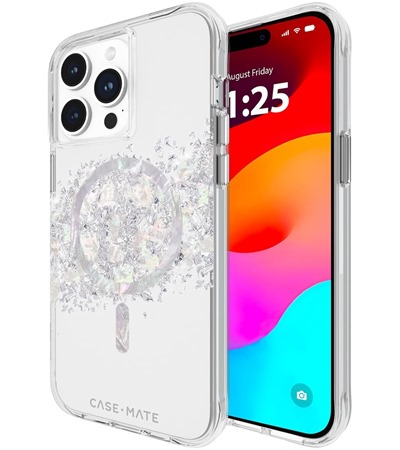 Case Mate Karat Touch of Pearl odoln zadn kryt s podporou MagSafe pro Apple iPhone 15 Pro Max ir