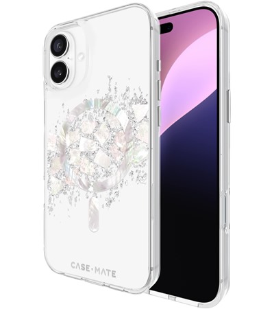 Case Mate Karat Touch of Pearl odoln zadn kryt s podporou MagSafe pro Apple iPhone 16 Plus ir