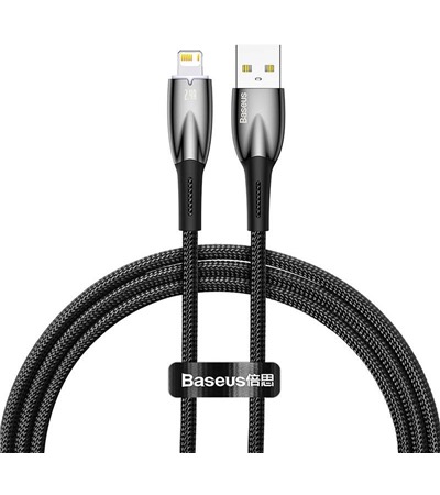 Baseus Glimmer USB-A / Lightning 2m opleten ern kabel