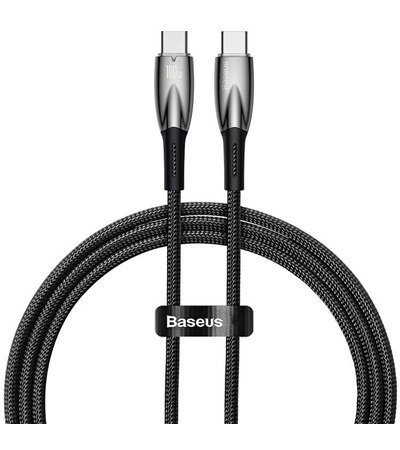 Baseus Glimmer USB-C / USB-C 100W 1m opleten ern kabel Sleva 15% na organizr kabel  