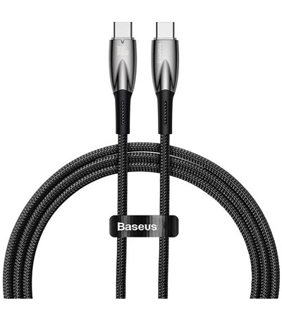 Baseus Glimmer USB-C / USB-C 100W 2m opleten ern kabel Sleva 15% na organizr kabel  