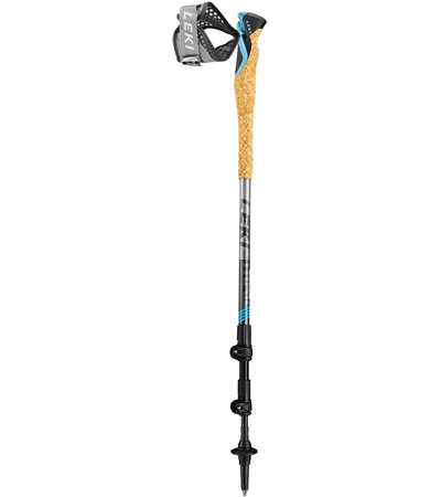 LEKI Cross Trail TA, dark anthracite-llight anthracite-lightblue, 100 - 135 cm - star model