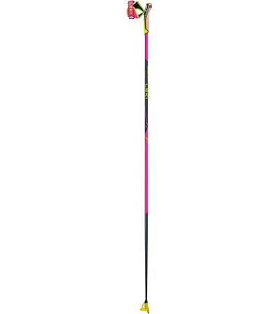 LEKI Poles, HRC max, neonpink-neonyellow-carbon structure, 140