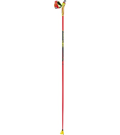 LEKI Poles, HRC team, bright red-neonyellow-black, 140