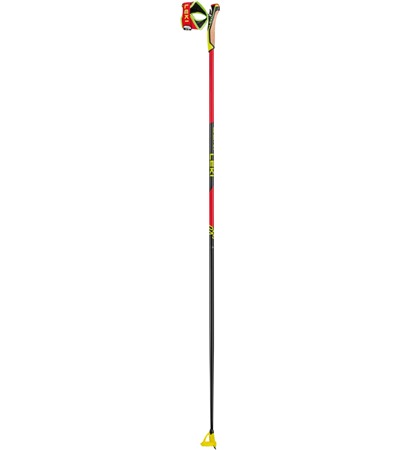 LEKI Poles, PRC 750, bright red-neonyellow-black, 135