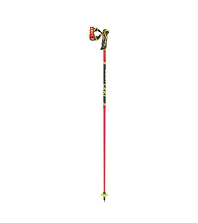 LEKI Poles, Venom SL 3D, bright red-black-neonyellow, 110