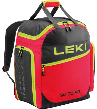 LEKI Skiboot Bag WCR / 60L, bright red-black-neonyellow, 50 x 40 x 30 cm