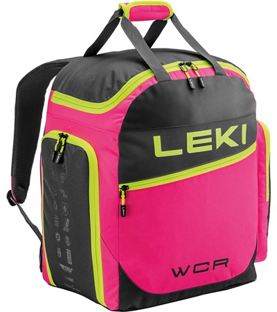 LEKI Skiboot Bag WCR / 60L, neonpink-black-neonyellow, 50 x 40 x 30 cm