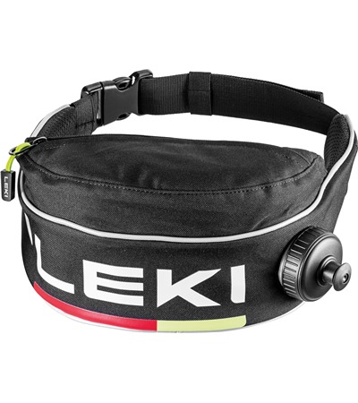 LEKI Drinkbelt Thermo , black-bright red-neonyellow, One size