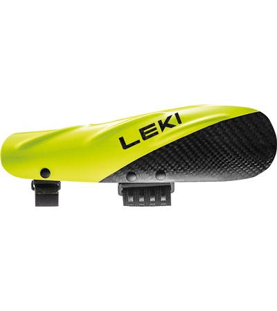 LEKI Forearm Protector Carbon 2.0 Big, carbon structure-neonyellow, Big