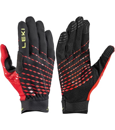 LEKI Ultra Trail Breeze, black-red-neonyellow, 6.0