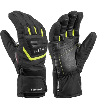 LEKI Griffin 3D Junior, black-yellow, 4.0