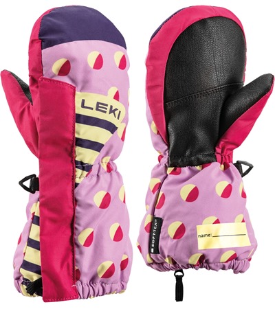 LEKI Little Paw Mitt Long, orchid-berry-frozen yellow, 1.0