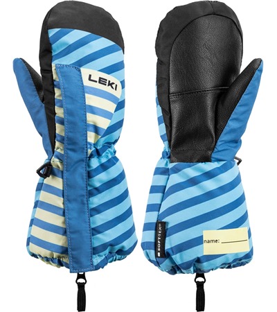 LEKI Little Paw Mitt Long, brightblue-steel blue-frozen yellow, 1.0