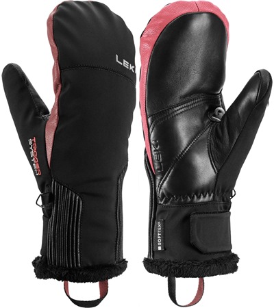 LEKI Vallarta 3D Women Mitt, black-rose, 6.0