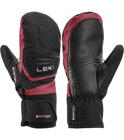 LEKI Griffin 3D Junior Mitt, black-rose, 4.0