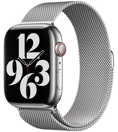 Apple Milanese Loop emnek milnsk tah pro Apple Watch 42 / 44 / 45 / 49mm Silver