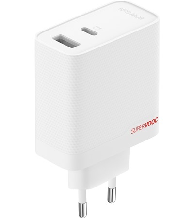 OnePlus SuperVOOC GaN Charger 80W USB-C/USB-A nabjeka s kabelem bl 4smarts GaN Flex Pro 200W PD / QC nabjeka s prodluovacm adaptrem ,LDNIO SC10610 prodluovac kabel 2m 10x zsuvka, 5x USB-A, 1x USB-C bl 