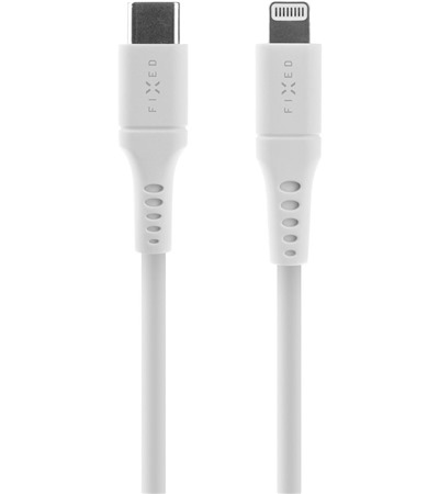 FIXED Liquid silicone USB-C / Lightning 60W 2m bl kabel Sleva 15% na organizr kabel  