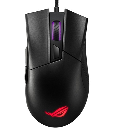 ASUS ROG Gladius II Core hern my ern - promo ASUS TUF Gaming P1 hern podloka pod my ern ,ASUS ROG Scabbard II Medium hern podloka pod my erven / ern 