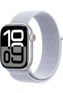 Apple Watch Series10 42mm Silver + Blue Cloud Sport Loop