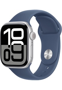 Apple Watch Series10 42mm Silver + Denim Sport Band M/L