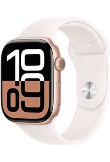 Apple Watch Series10 46mm Rose Gold + Light Blush Sport Band M/L