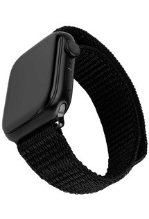 FIXED Nylon Sporty Strap nylonov emnek pro Apple Watch 38 / 40 / 41mm ern