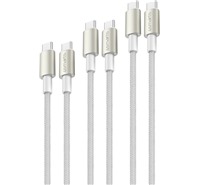 4smarts PremiumCord USB-C / USB-C, 0,5m, 1,5m a 3m 60W set kabel stbrn