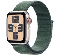 Apple Watch SE 2024 Cellular 40mm Starlight + Lake Green Sport Loop