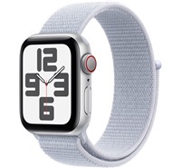 Apple Watch SE 2024 40mm Silver + Blue Cloud Sport Loop