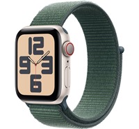 Apple Watch SE 2024 40mm Starlight + Lake Green Sport Loop