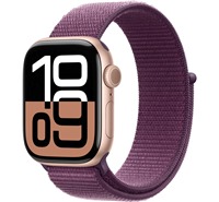 Apple Watch Series10 Cellular 42mm Rose Gold + Plum Sport Loop