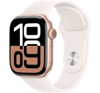 Apple Watch Series10 Cellular 42mm Rose Gold + Light Blush Sport Band M/L