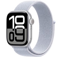 Apple Watch Series10 Cellular 42mm Silver + Blue Cloud Sport Loop