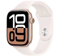 Apple Watch Series10 Cellular 46mm Rose Gold + Light Blush Sport Band M/L